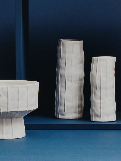 Fara White Large Vase