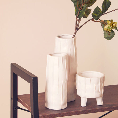 Fara White Large Vase