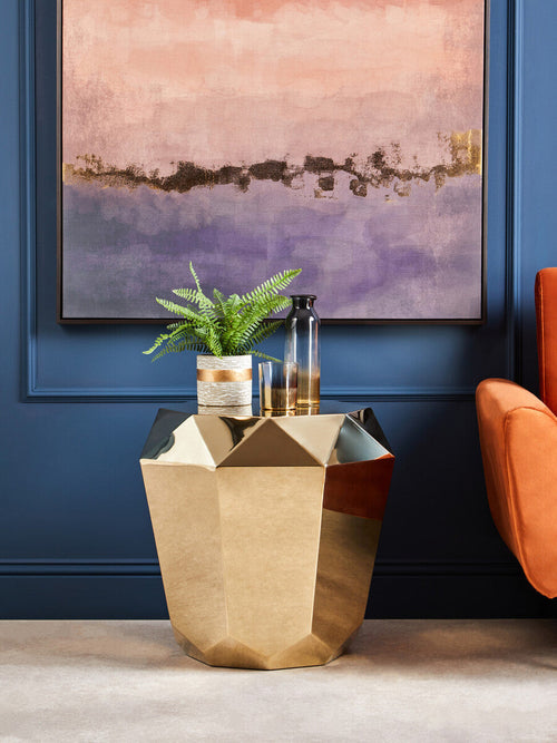 Glynn Black And Gold Medium Vase