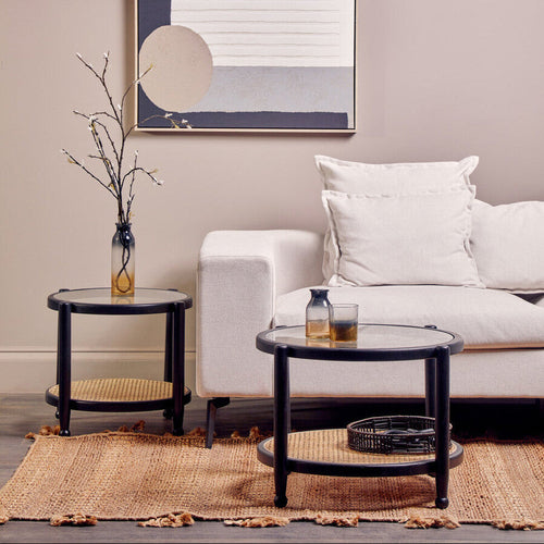 Glynn Black And Gold Medium Vase